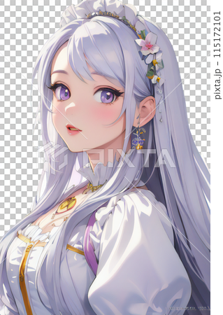 柔和な笑みを浮かべるプリンセス 115172101