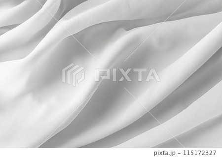 布　生地　ファブリック　和紙　背景　テクスチャ　白色 115172327