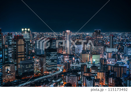 梅田スカイビルから見る大阪の夜景 115173492