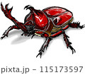 カブトムシのイラスト 115173597