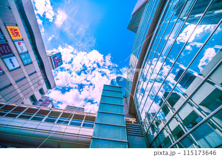 日本の横浜都市景観 6月。上大岡駅前などを望む＝3日 115173646