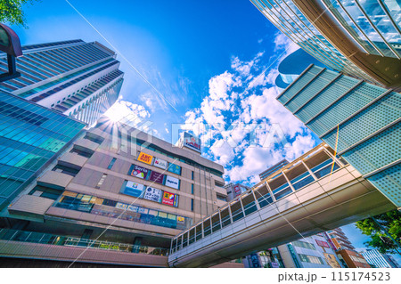 日本の横浜都市景観 6月。上大岡駅前などを望む＝3日 115174523