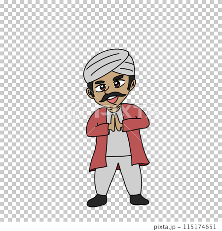 印度人打招呼 115174651