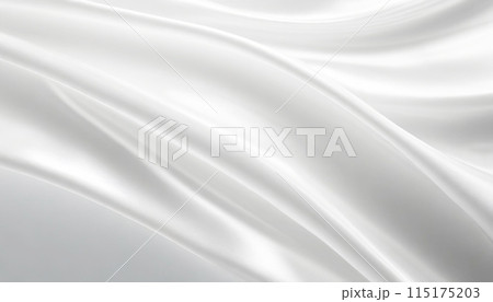光沢のある白い布 115175203