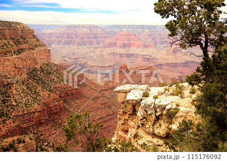 Hazy Sky Day At The Grand Canyon Arizona Hazy Sky Day At The Grand Canyon Arizona 115176092