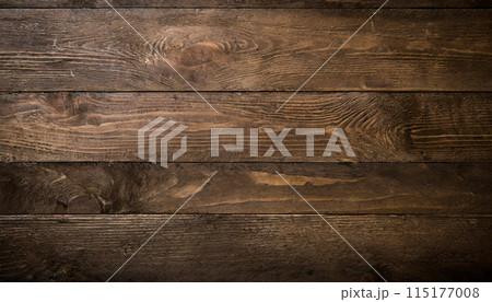木目のある焦茶色の板が横に並ぶ背景画像 木目のある焦茶色の板が横に並ぶ背景画像 115177008