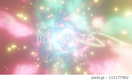 美しい光のトンネルを高速で疾走するイメージ 美しい光のトンネルを高速で疾走するイメージ 115177902