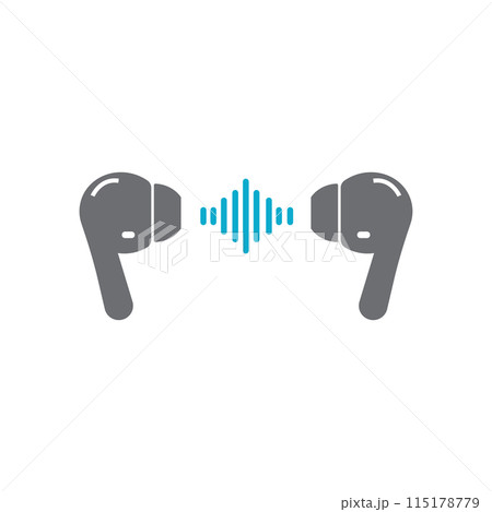 Audio icon flat design Audio icon flat design 115178779