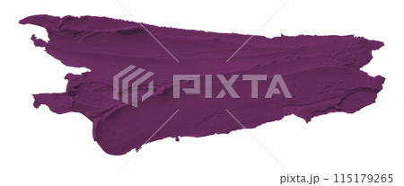Dark purple brush, plasticine, isolated on white background. 115179265