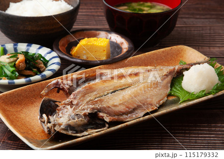 鯵の開き定食 鯵の開き定食 115179332