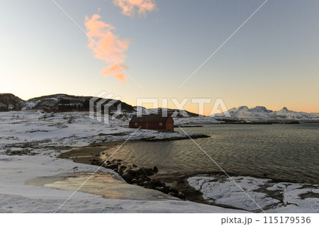 Norwegian winter landscape Norwegian winter landscape 115179536