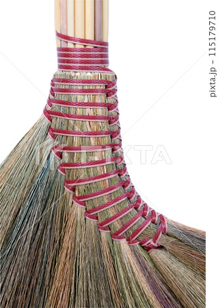 Close up broom or cleaning tool on white background. 115179710