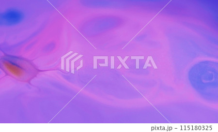 Color blend. Sparkling paint splash. Defocused pink purple shimmering glitter dust particles acrylic fluid pigment ink water liquid mix flow abstract art background. Color blend. Sparkling paint splash. Defocused pink purple shimmering glitter dust particles acrylic fluid pigment ink water liquid mix flow abstract art background. 115180325