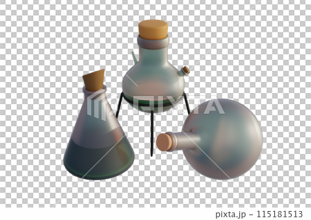 3D rendering of microscope on white background 3D rendering of microscope on white background 115181513