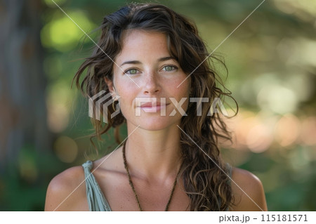 Natural Beauty Woman Outdoors Portrait 115181571
