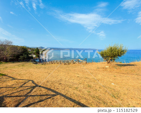 Summer sea coast (Halkidiki, Greece). 115182529