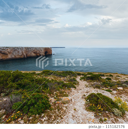 Summer Atlantic coast (Cape St. Vincent, Algarve, Portugal). 115182576