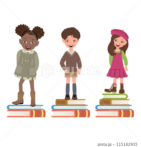 Flat Illustration of Educational Equality And Equity, Human Rights and Equal Opportunities. Item 1 115182935