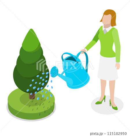 3D Isometric Flat Vector Illustration of Climate Change, Sustainable Lifestyle. Item 7 3D Isometric Flat Vector Illustration of Climate Change, Sustainable Lifestyle. Item 7 115182950
