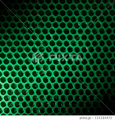 Bubble wrap lit by green light Bubble wrap lit by green light 115183472