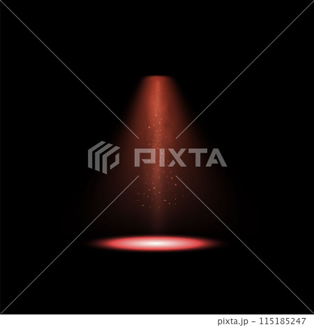 Red UFO beam vector illustration Red UFO beam vector illustration 115185247