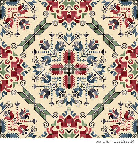 Bulgarian embroidery pattern 107 Bulgarian embroidery pattern 107 115185314