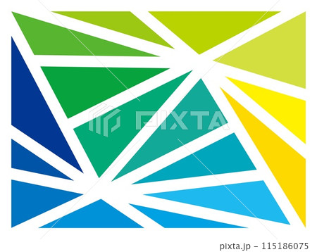 幾何学模様　グラデーション　カラフル 115186075