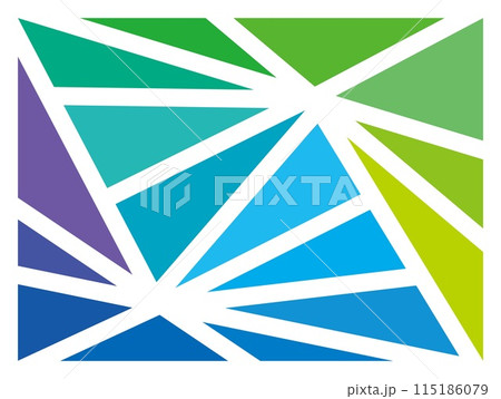 幾何学模様　グラデーション　カラフル 115186079