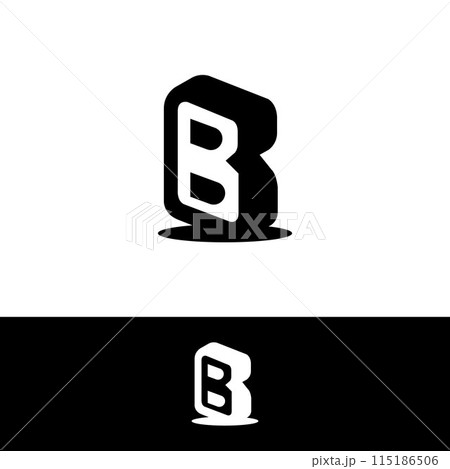 Letter B Logo Template Vector. B monogram logo vector. B symbol vector. Letter B Logo Template Vector. B monogram logo vector. B symbol vector. 115186506