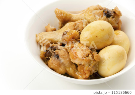 鶏手羽元とたまごの甘辛煮 鶏手羽元とたまごの甘辛煮 115186660