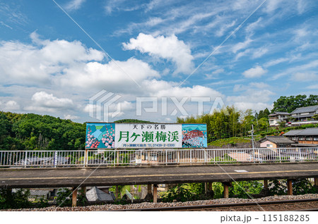 JR西日本関西線 月ケ瀬口駅 京都府南山城村 JR西日本関西線 月ケ瀬口駅 京都府南山城村 115188285