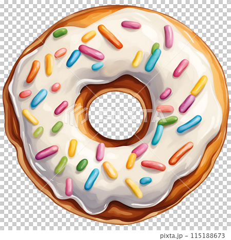blueberry creamy donut  115188673