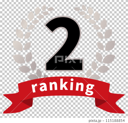 2nd place ranking icon illustration 115188854