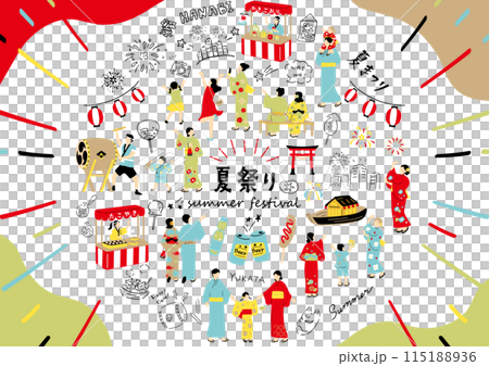 享受夏日祭的人 115188936