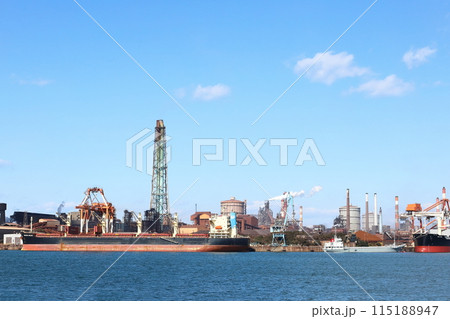 茨城 鹿嶋 鹿島臨海工業地帯 日本製鉄鹿島製鉄所 茨城 鹿嶋 鹿島臨海工業地帯 日本製鉄鹿島製鉄所 115188947