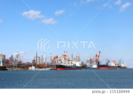 茨城　鹿嶋　鹿島臨海工業地帯　日本製鉄鹿島製鉄所 115188949