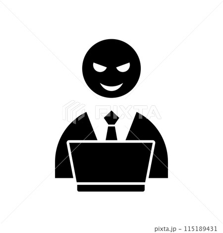 ハッカー・悪人のアイコン ハッカー・悪人のアイコン 115189431
