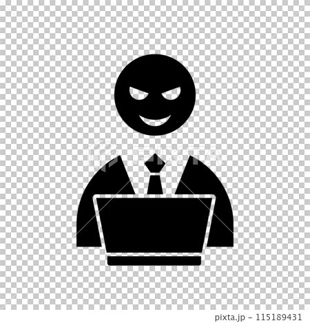 ハッカー・悪人のアイコン ハッカー・悪人のアイコン 115189431