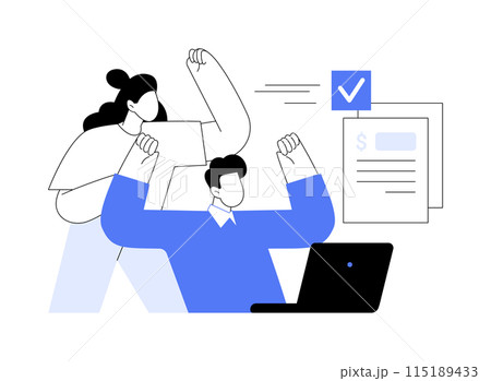Loan approval isolated cartoon vector illustrations. 115189433