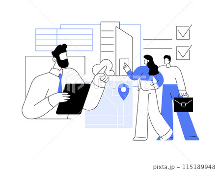 Real estate investment sales isolated cartoon vector illustrations. Real estate investment sales isolated cartoon vector illustrations. 115189948