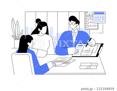 Consulting clients isolated cartoon vector illustrations. 115189959