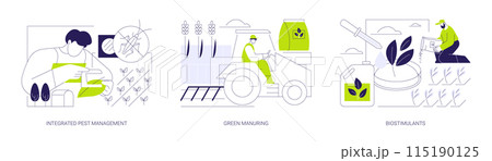 Plant health products abstract concept vector illustrations. Plant health products abstract concept vector illustrations. 115190125