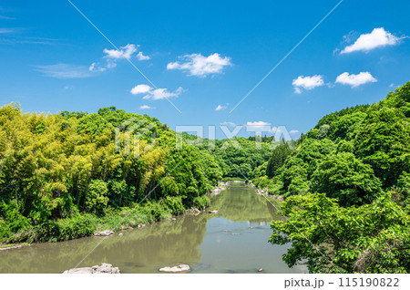 京都南部の渓流木津川 京都府南山城村 京都南部の渓流木津川 京都府南山城村 115190822