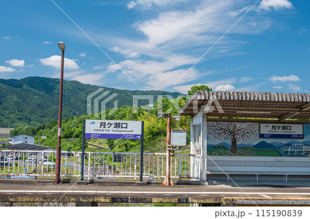 JR西日本関西線 月ケ瀬口駅 京都府南山城村 JR西日本関西線 月ケ瀬口駅 京都府南山城村 115190839