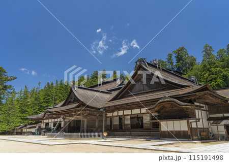 高野山金剛峯寺　主殿　大玄関と小玄関 115191498