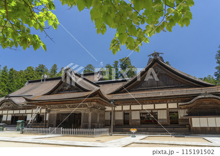 高野山金剛峯寺　主殿　大玄関と小玄関 115191502