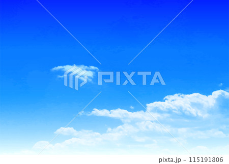 空　雲　自然　風景　背景 115191806