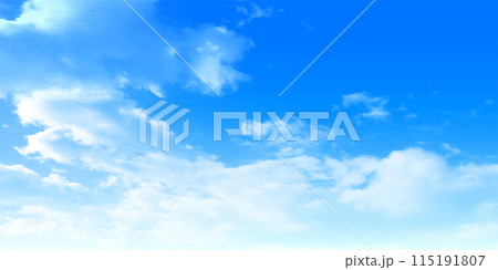 空　雲　自然　風景　背景 115191807