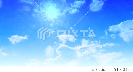 空　雲　自然　風景　背景 115191812