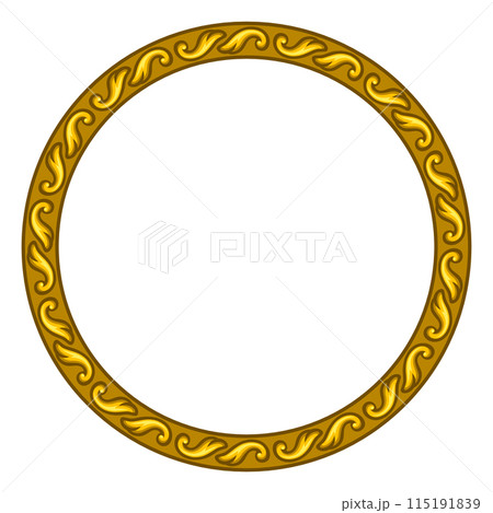 Frame in baroque style. Decorative curling design. Frame in baroque style. Decorative curling design. 115191839